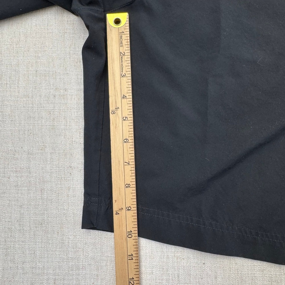 Nike Black Vintage Y2K Running Shorts Mens XL Reflective Embroidered Swoosh - Picture 7 of 14